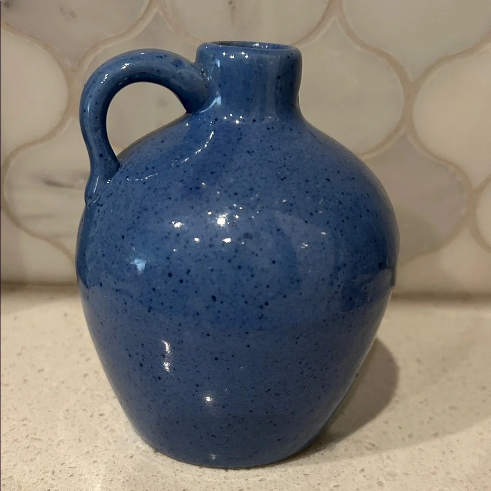Hand Crafted Deep Blue Ceramic Jug - Picture 3 of 14